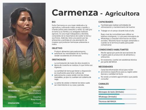 Personas: Agricultores y técnicos de Chimaltenango y Santa Rosa (Guatemala)