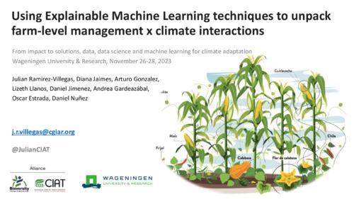 Using explainable machine learning techniques to unpack farm-level management x climate interactions