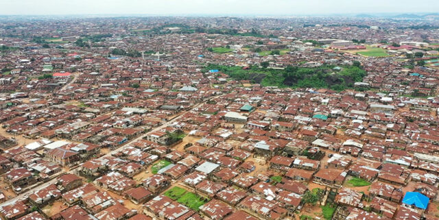 Overview of the urban city of Ibadan, Nigeria.