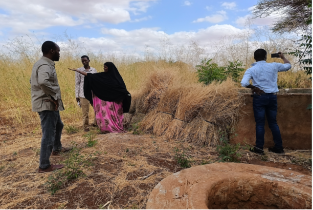 Visit to the Kulmie Women Group Project during the Rangelands Stakeholders Mapping in Arbahajan Ward. Photo by I.Mukalo/RECONCILE.