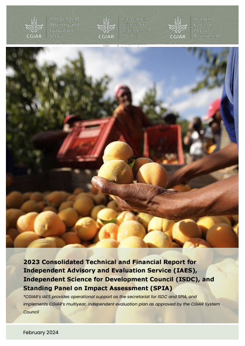 Independent Advising and Evaluative Evidence for CGIAR: 2023 Narrative and Financial Report