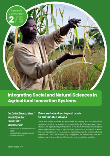 Integrating social and natural sciences in agricultural innovation systems