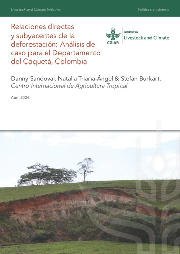 Relaciones directas y subyacentes de la deforestación: Análisis de caso para el departamento del Caquetá, Colombia