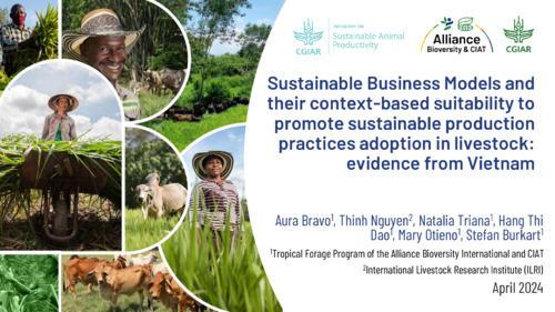 Sustainable business models and their context-based suitability to promote sustainable production practices adoption in livestock: Evidence from Vietnam