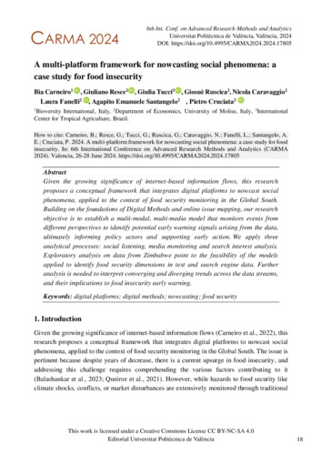 A multi-platform framework for nowcasting social phenomena: A case study for food insecurity