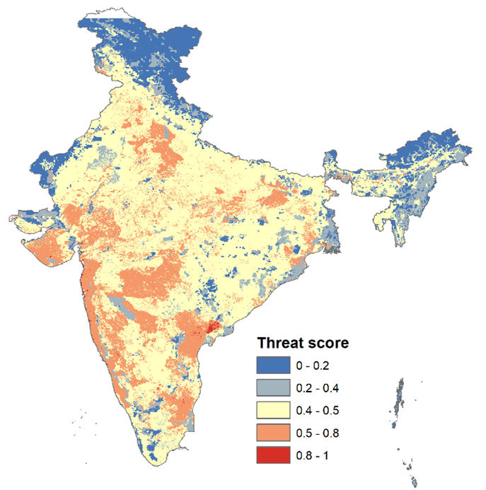 Heatmap of India