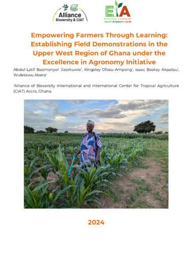 Empowering farmers through learning: Establishing field demonstrations in the upper west region of Ghana under the excellence in agronomy initiative
