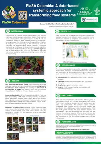 PlaSA Colombia: A data-based systemic approach for transforming food systems