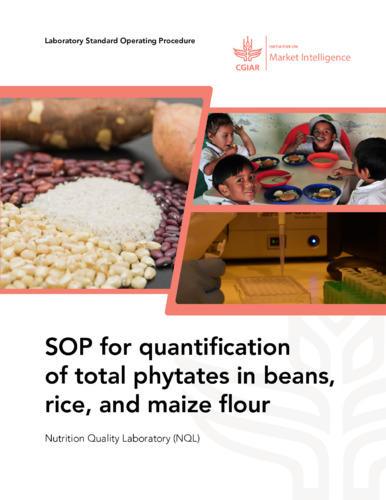 SOP for quantification of total phytates in beans, rice, and maize flour