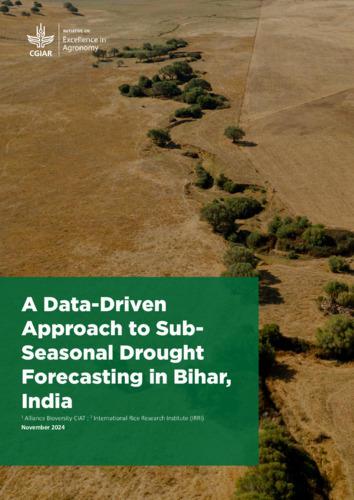 A data-driven approach to sub- seasonal drought forecasting in Bihar, India