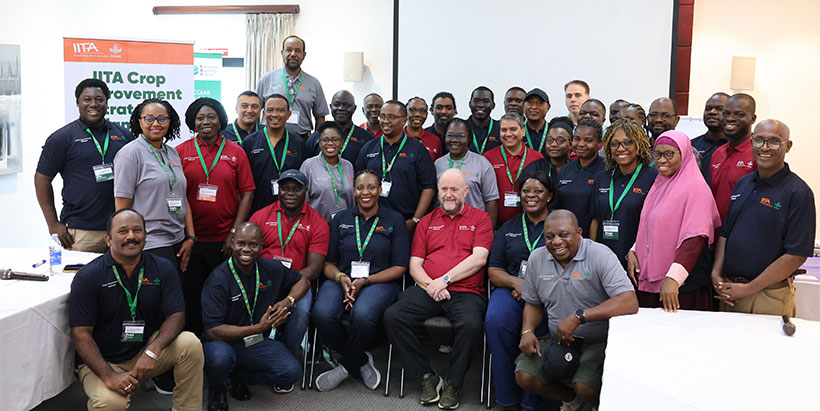 IITA scientists at the retreat.