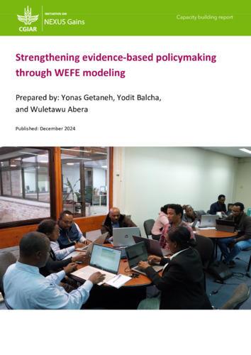 Strengthening evidence-based policymaking through WEFE modeling