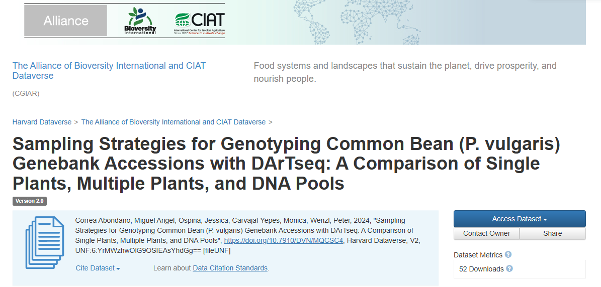 Sampling Strategies for Genotyping Common Bean (P. vulgaris) Genebank Accessions with DArTseq: A Comparison of Single Plants, Multiple Plants, and DNA Pools