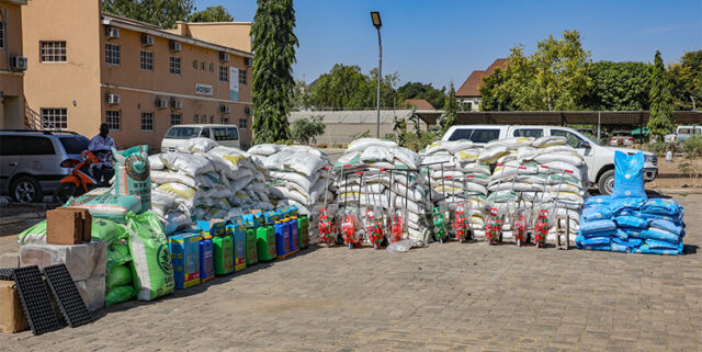 YAS distributes farm inputs and equipment to empower young farmers in Kano