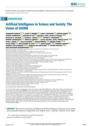 Artificial intelligence in science and society: The vision of USERN