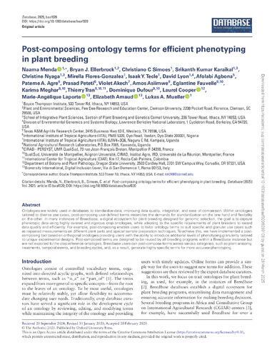 Post-composing ontology terms for efficient phenotyping in plant breeding