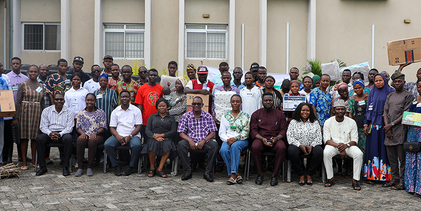 A group photograph of the participants and the IYA team