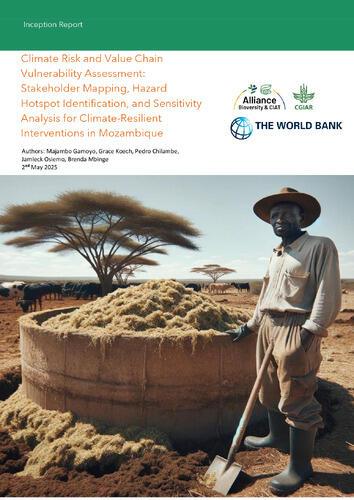 Climate risk and value chain vulnerability assessment: Stakeholder mapping, hazard hotspot identification, and sensitivity analysis for climate-resilient interventions in Mozambique