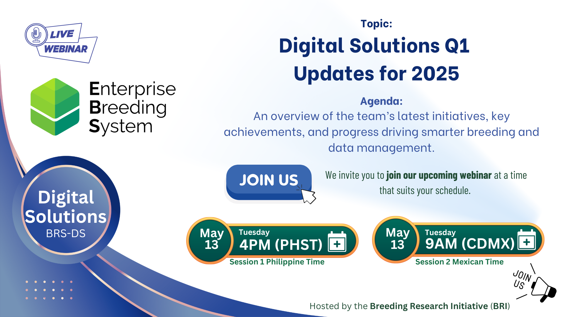 Digital Solutions Webinar series