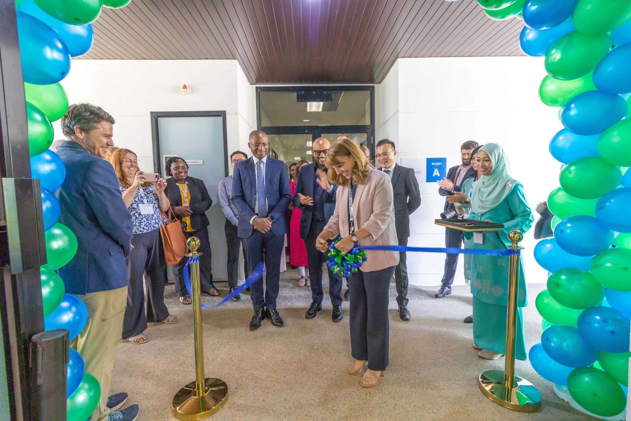 CGIAR Chief Scientist Dr Sandra Milach opens the Asia Digital Hub at WorldFish with Dr Essam Yassin Mohammed, Director General of WorldFish; Dr Alex Tilley, Digital and Data Science Lead at WorldFish. Photo by Sam, WorldFish