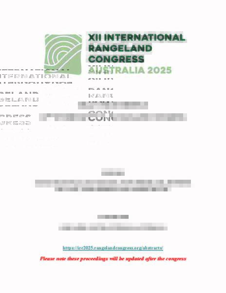 The need for a global rangeland health monitoring framework