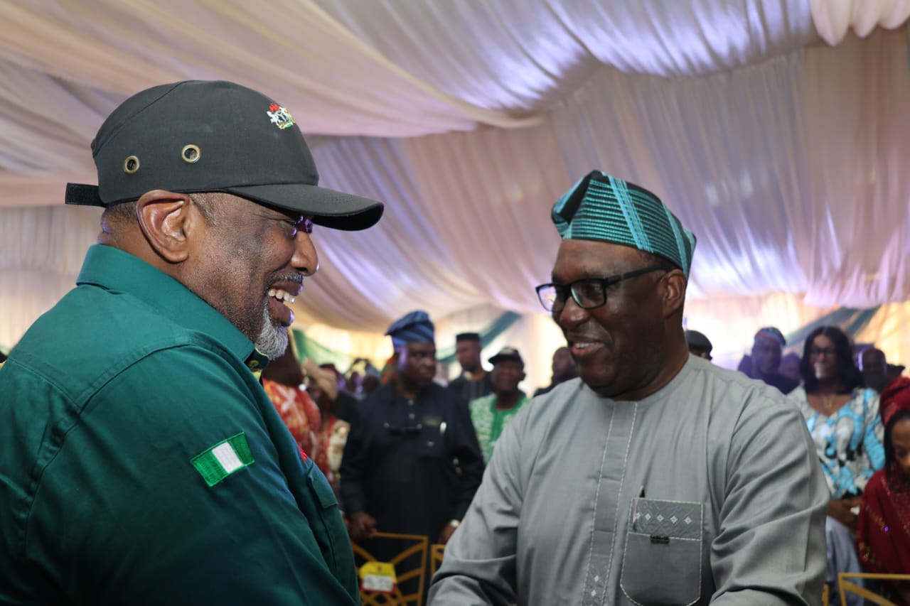 Dr Simeon Ehui giving his remarks at the groundbreaking ceremony of the Oyo State Agribusiness Industrial Hub – the first Special Agro-Industrial Processing Zone (SAPZ) in Southwest Nigeria.