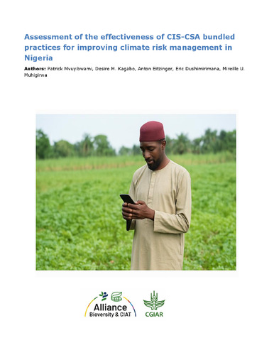 Assessment of the effectiveness of CIS-CSA bundled practices for improving climate risk management in Nigeria