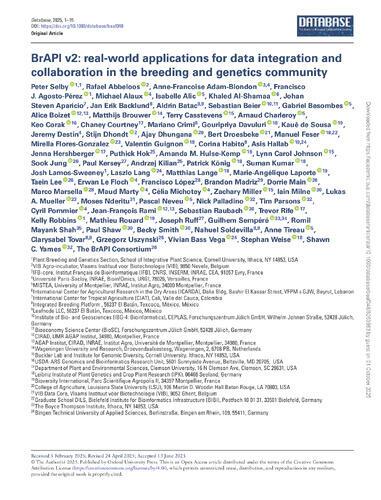 BrAPI v2 - Real-world applications for data integration and collaboration in the breeding and genetics community