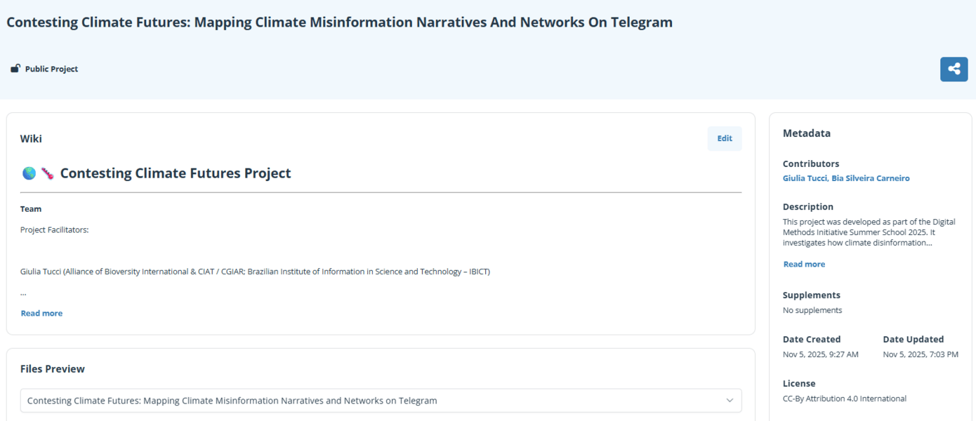 Contesting Climate Futures: mapping misinformation narratives and networks on Telegram