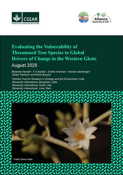 Evaluating the vulnerability of threatened tree species to global drivers of change in the Western Ghats