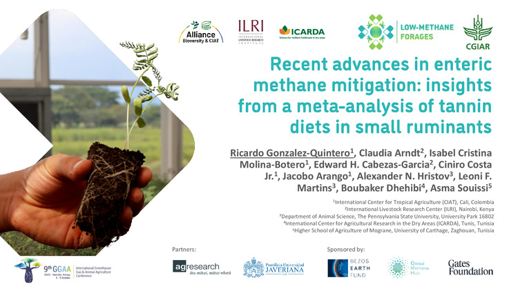 Recent advances in enteric methane mitigation: insights from a meta-analysis of tannin diets in small ruminants