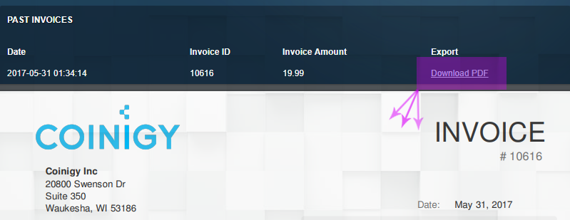 Update: View Credit Card Invoices in Account