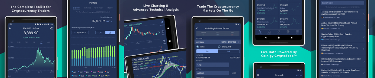 Coinigy Releases Mobile Charting and Trading Applications on iOS and Android