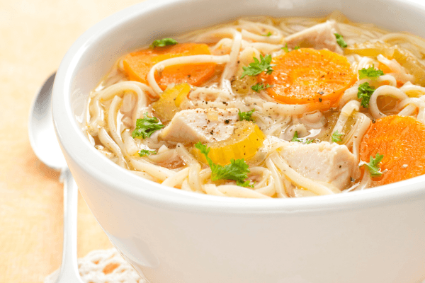 Chicken Noodle Soup with Konjac Noodles Recipe | The Lady Shake Blog