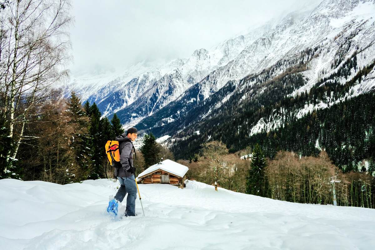 Snowshoe Hiking in Chamonix