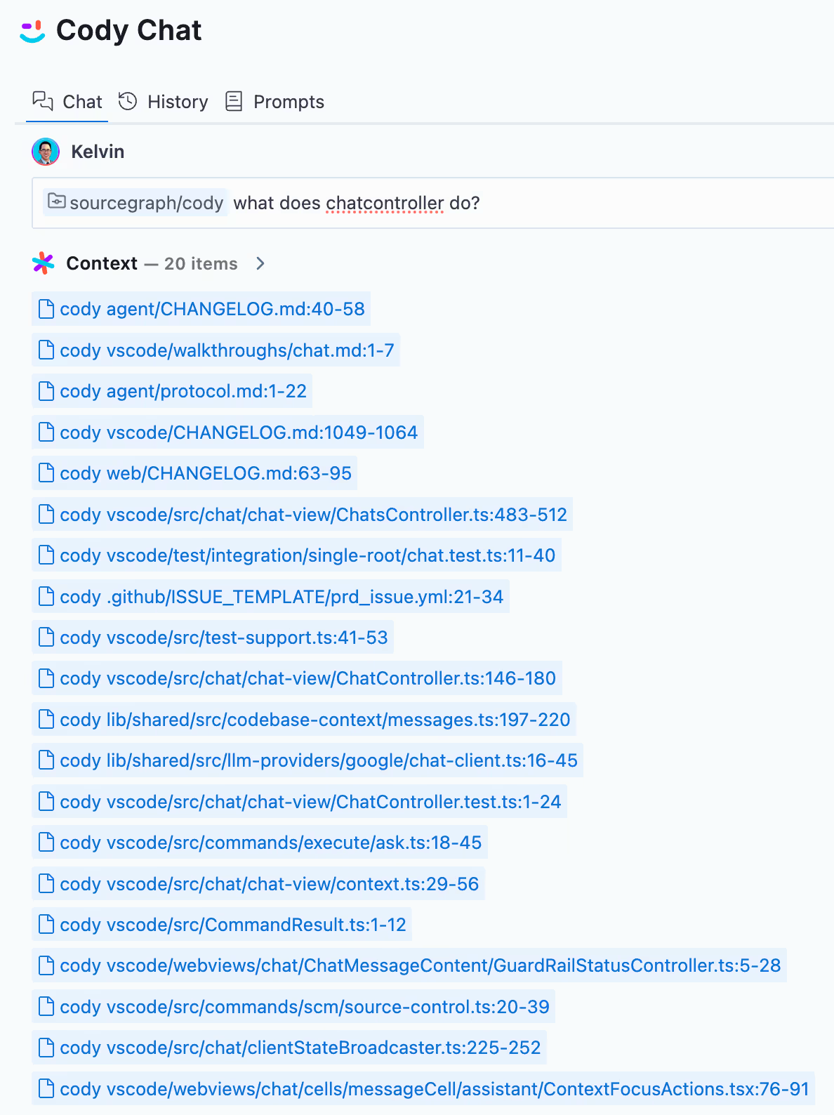 Existing context fetching