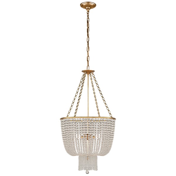 AERIN Mollino LED 16 inch Hand-Rubbed Antique Brass Semi-Flush Mount  Ceiling Light