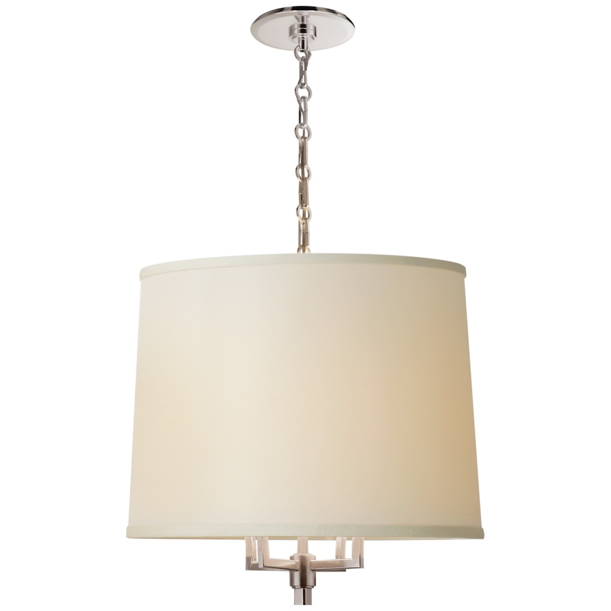 Westport Large Hanging Shade with Linen Shade | Highlight image