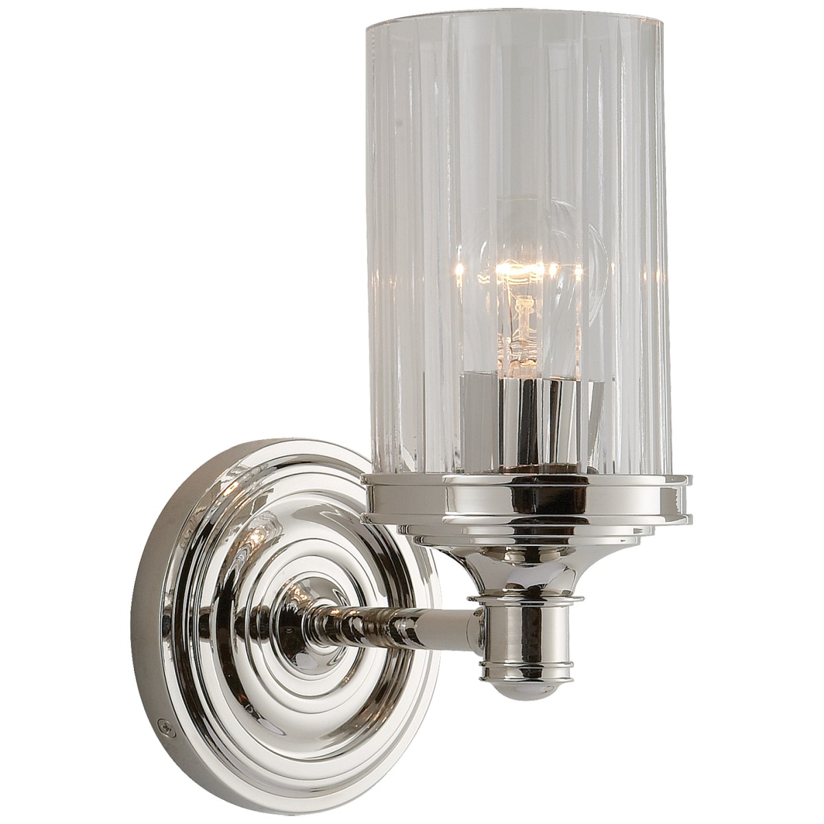 Ava Single Sconce with Crystal Shade