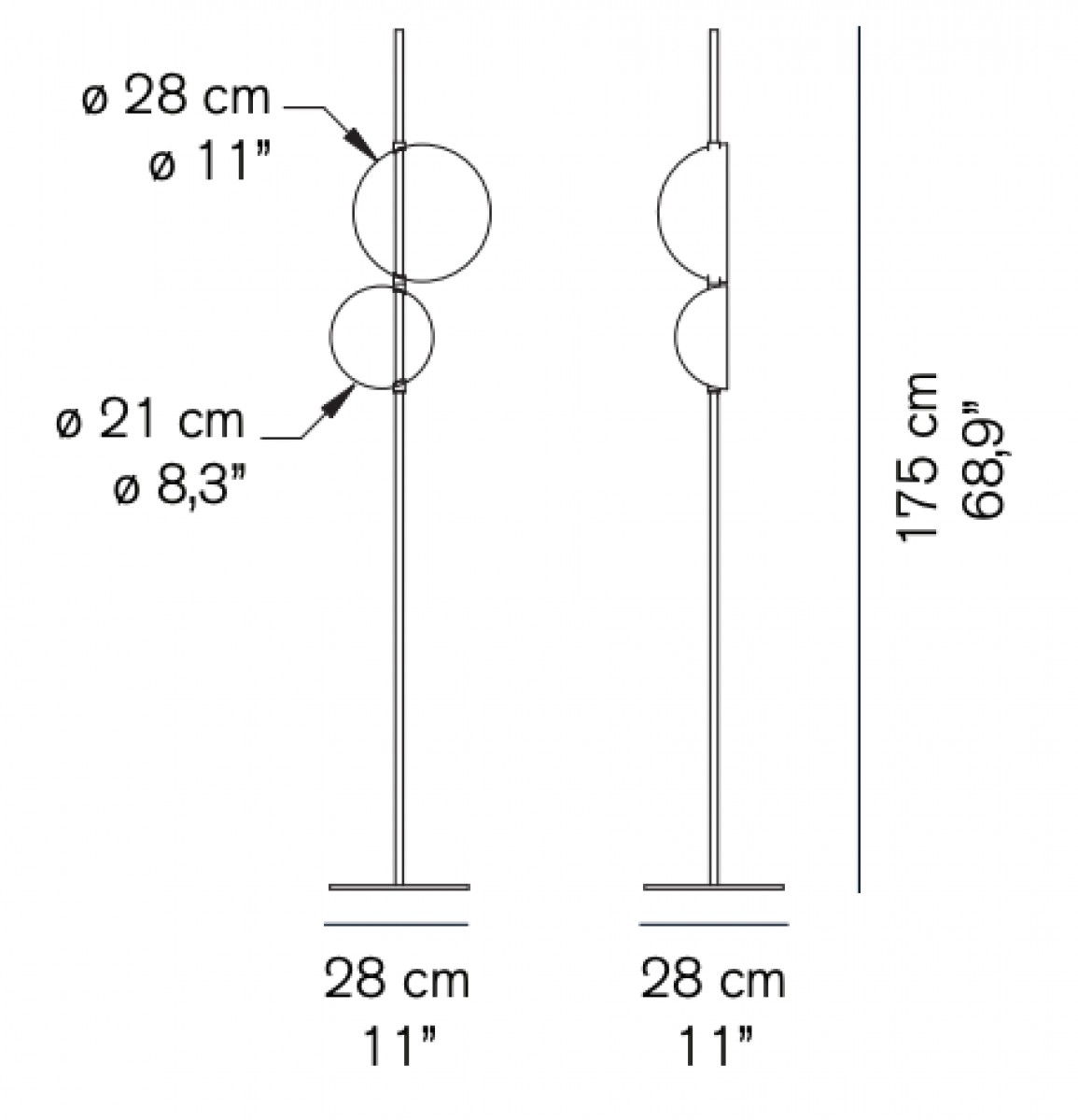 Superluna Floor Lamp | Oluce | CHANINTR Superluna Floor Lamp | Oluce | CHANINTR