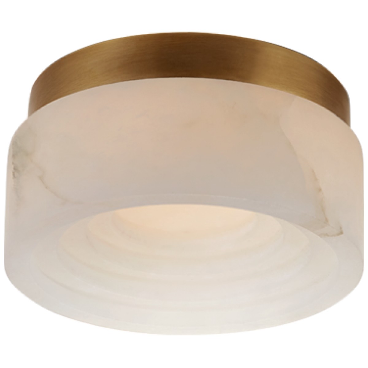 Otto 5" Solitaire Flush Mount with Alabaster