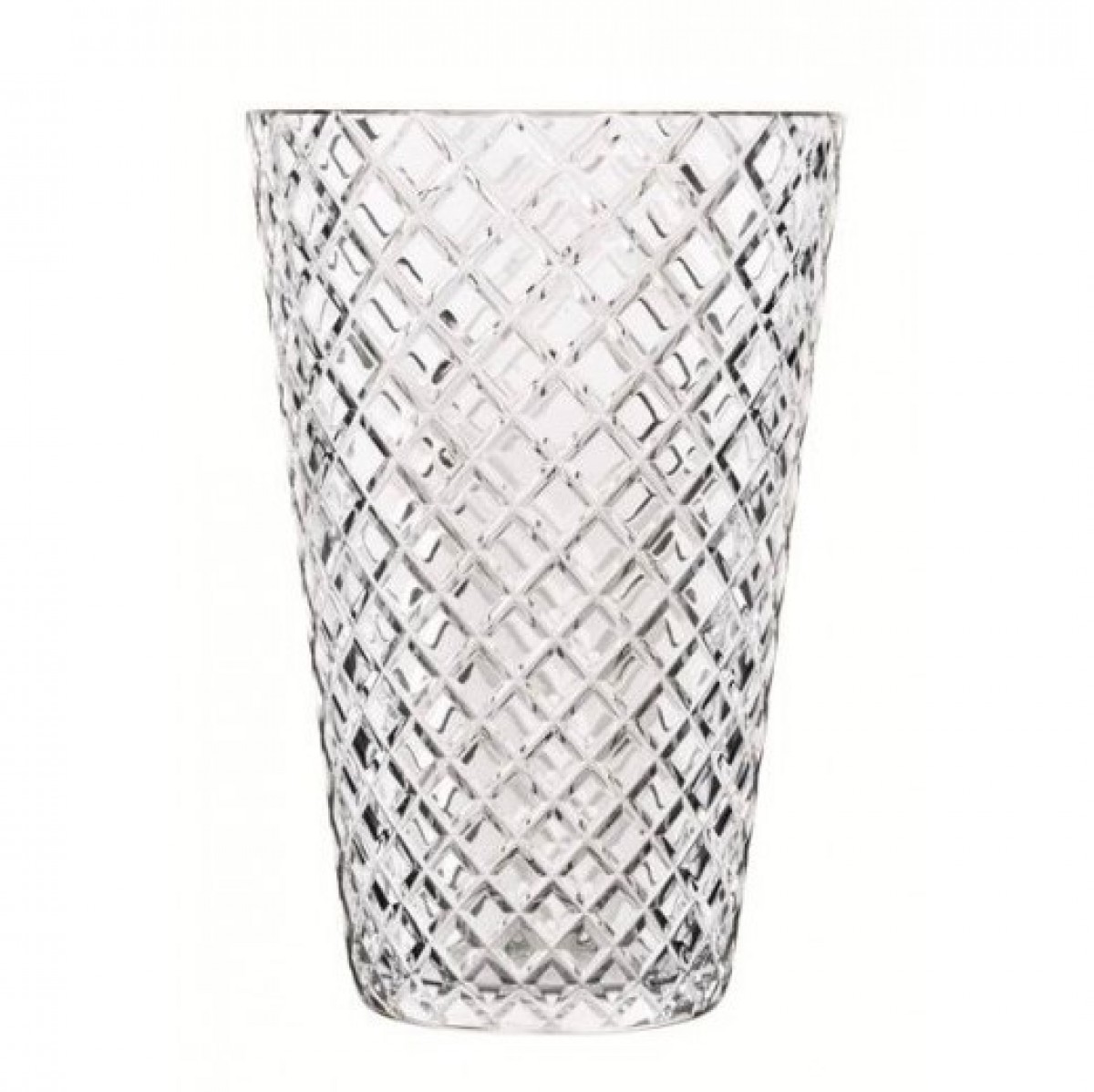 Plurielle Cross Cut Vase - Clear | Highlight image