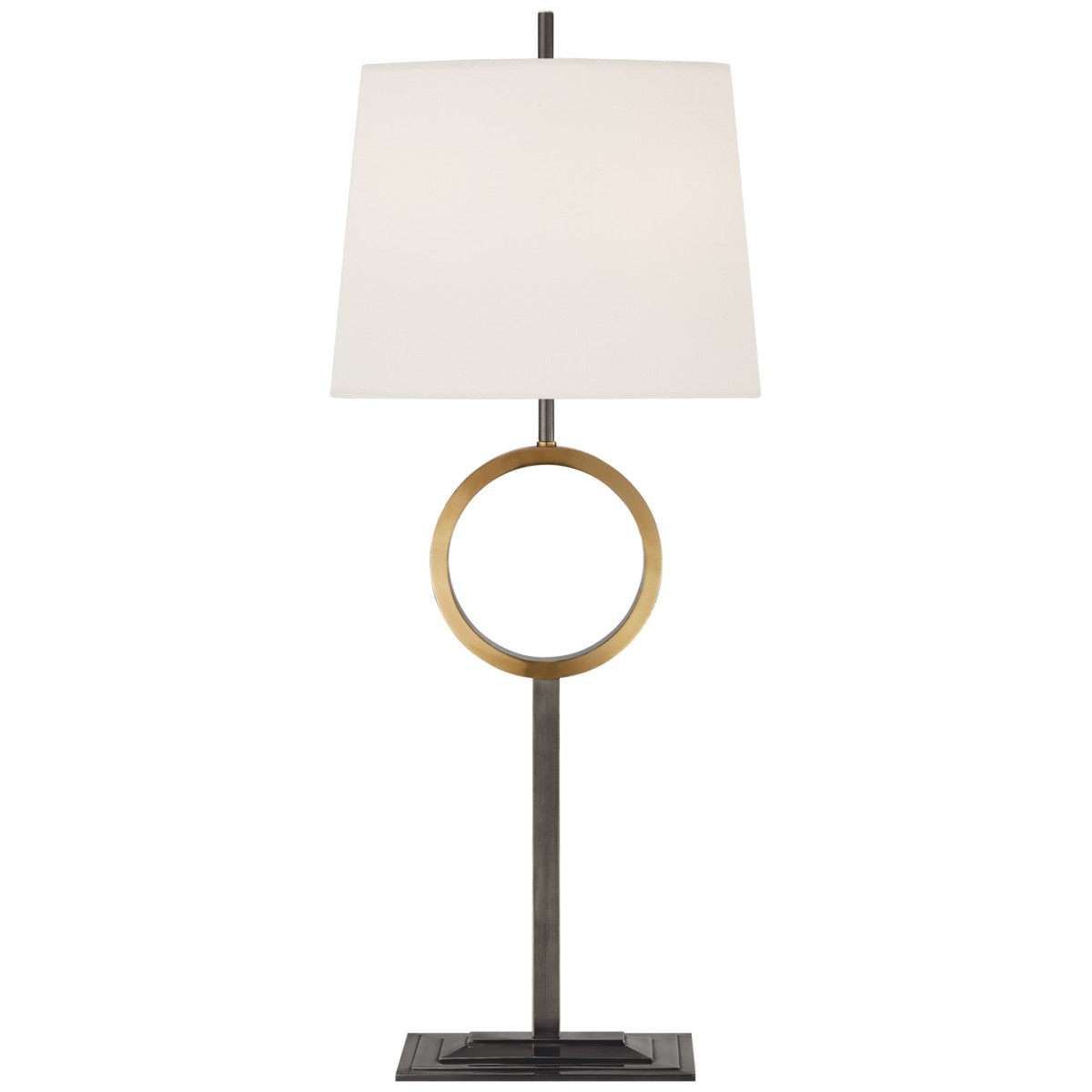 Simone Medium Buffet Lamp With Linen Shade | Highlight image