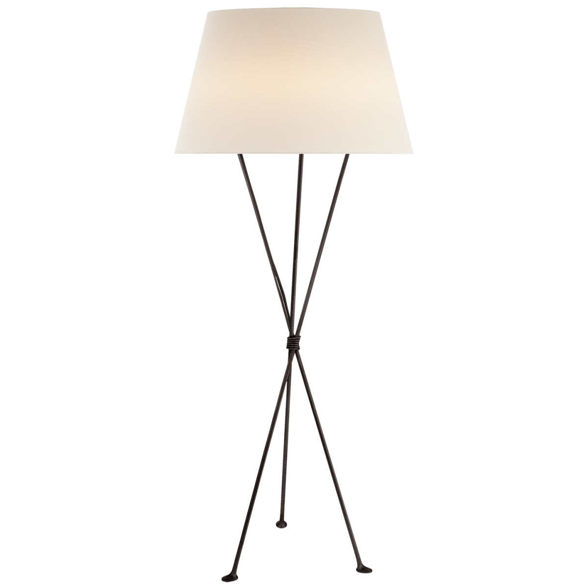 Lebon Floor Lamp with Linen Shade