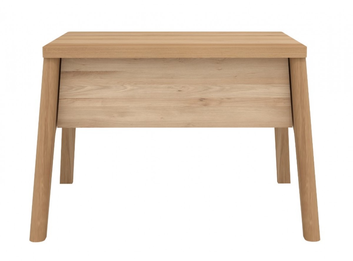 Oak Air Bedside Table - 1 Drawer