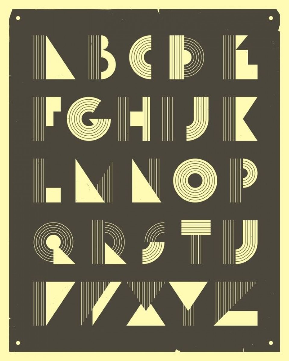 Retro Alphabet Black By Jazzberry Blue