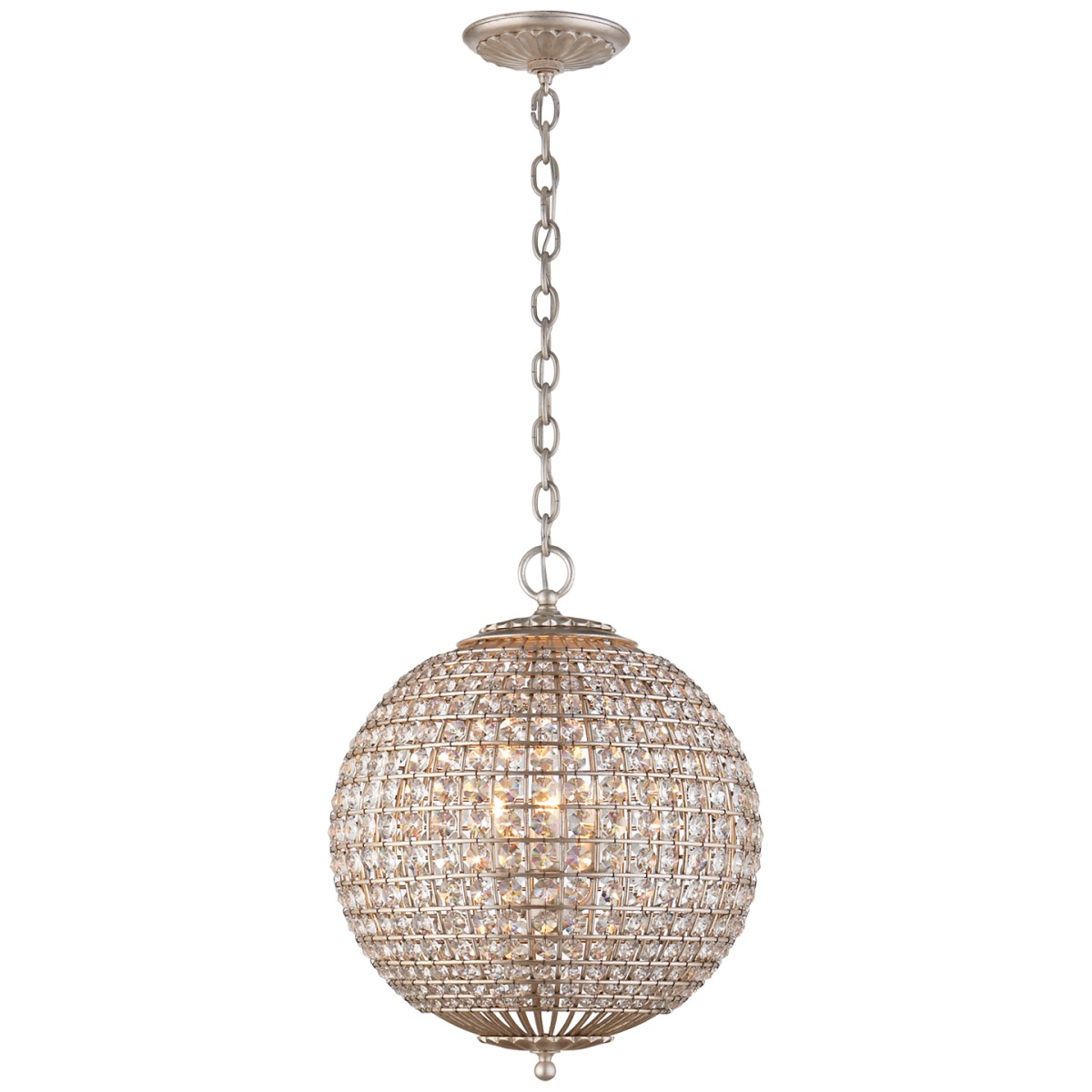 Renwick Small Sphere Chandelier with Crystal