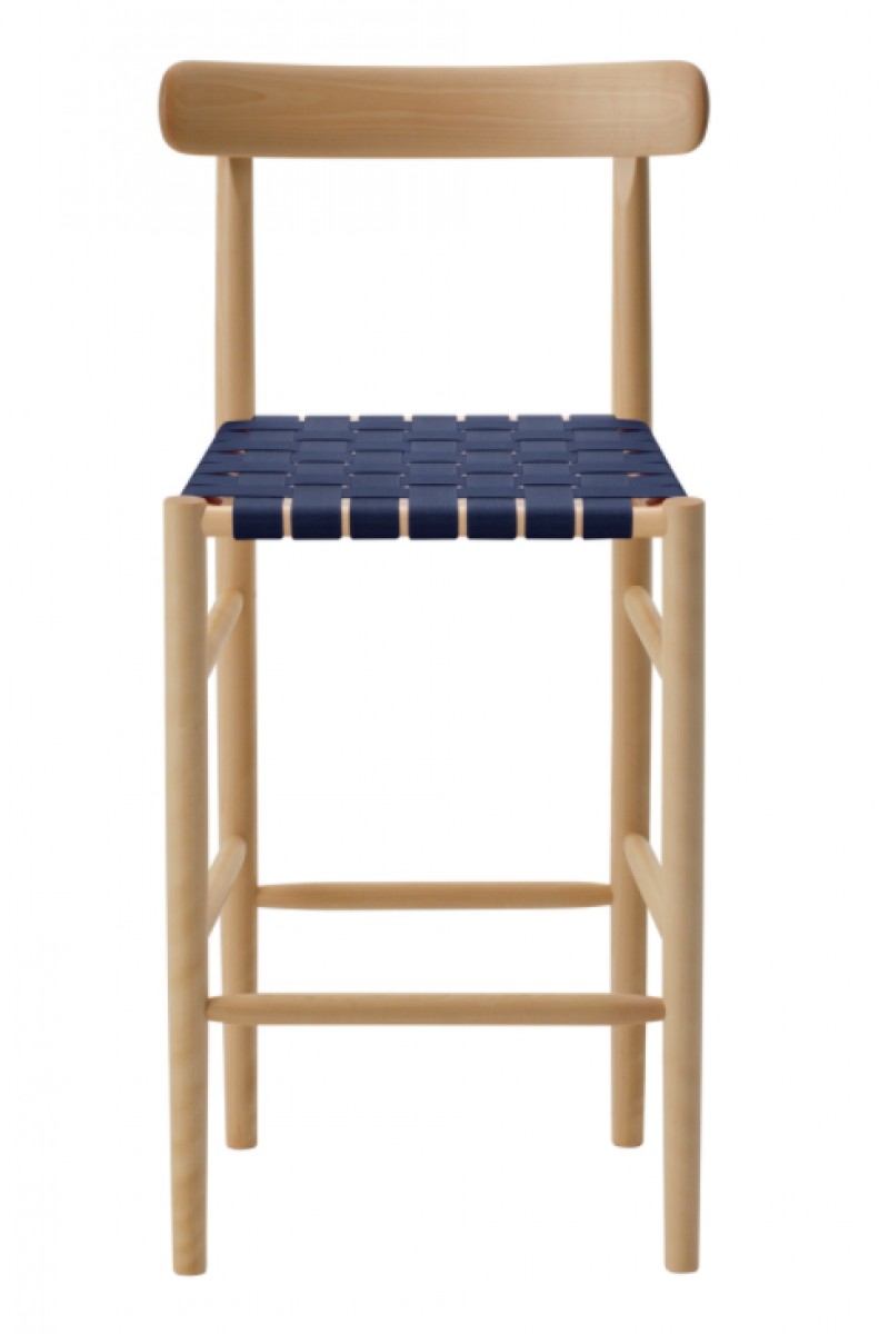 Lightwood Bar Stool (Webbing Seat)