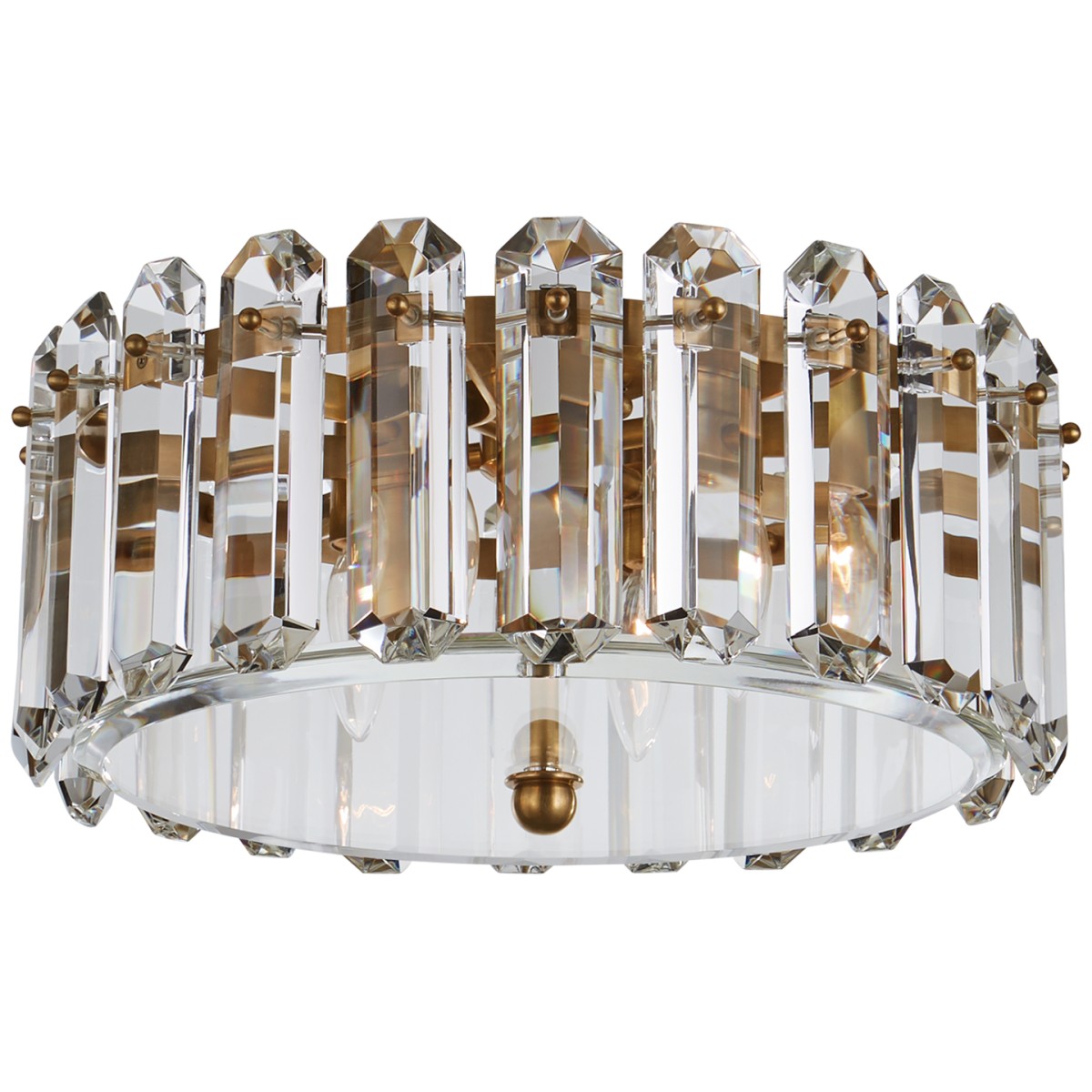 Bonnington Medium Flush Mount with Crystal Shade