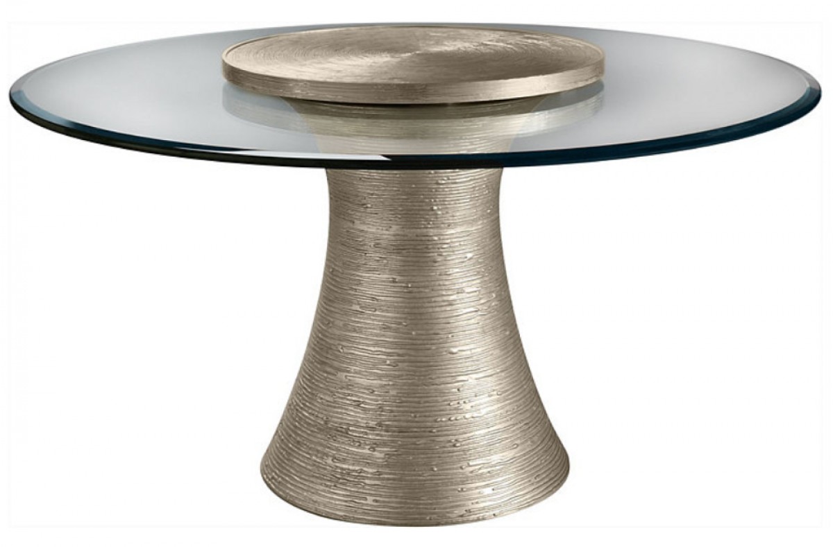 Katoucha 60" Dining Table With 28" Lazy Susan | Highlight image